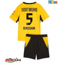 Camiseta Borussia Dortmund Ramy Bensebaini #5 Primera Equipación para niños 2026-27 manga corta (+ pantalones cortos)
